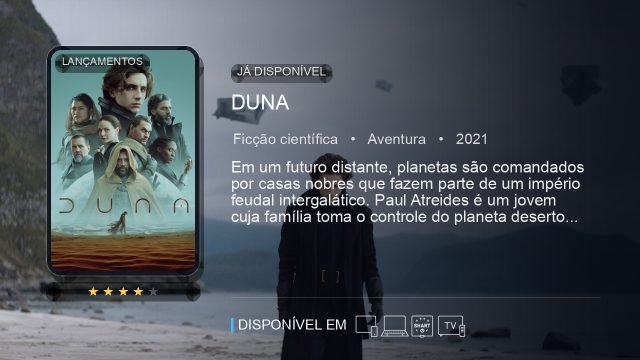 Exemplo de banner de Filmes